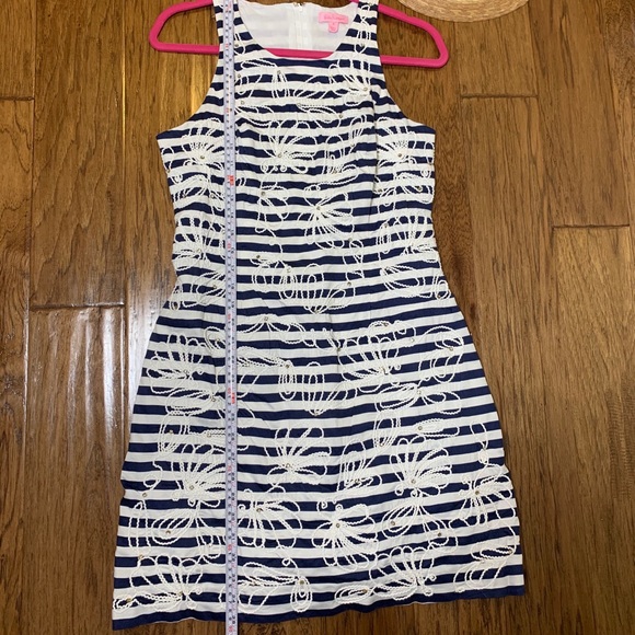 LILLY PULITZER | Striped Embroidered Dress 8👗 - Picture 10 of 13